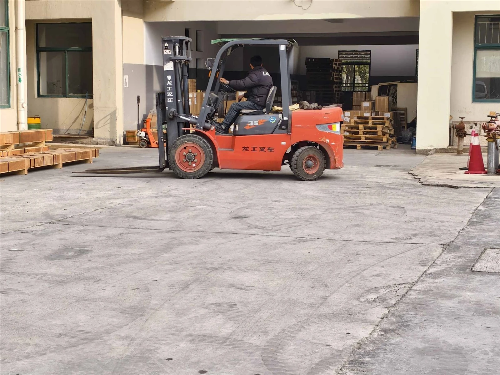 Forklift Loading Goods Forklift Loading Goods